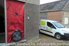 Blowerdoortest_Zottegem_buiten